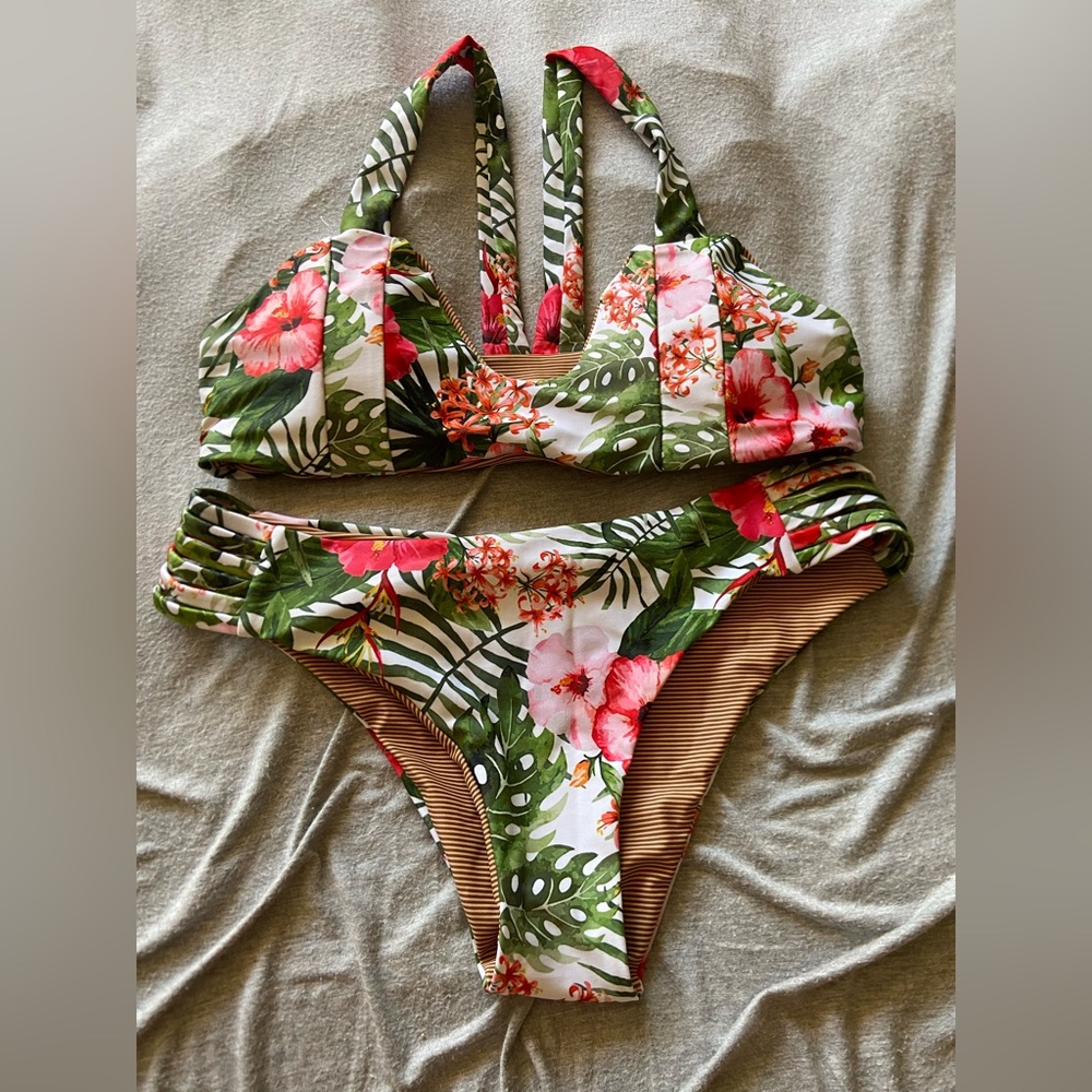 Tropical Floral two Piece Swimsuit
